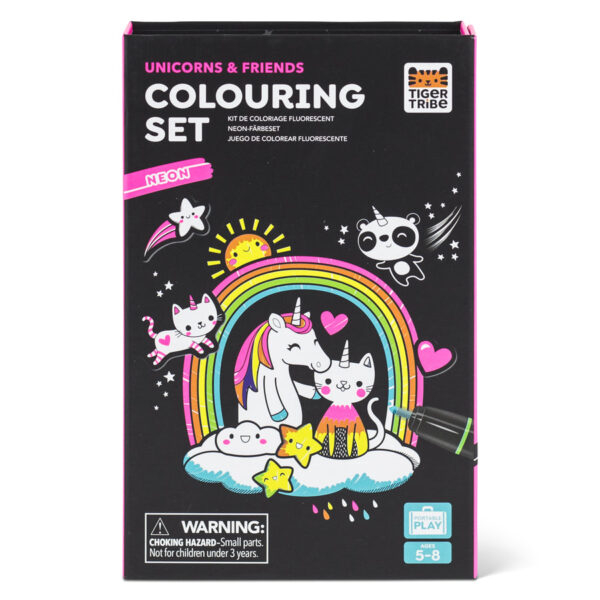 Colouring Set - Neon - Unicorns and Friends