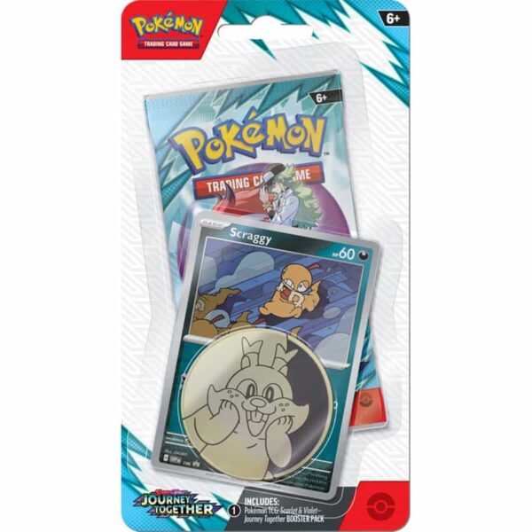 Pokemon TCG: Journey Together - Checklane Blister - Scraggy (PREORDER)